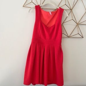 Red casual-dressy dress, size small
